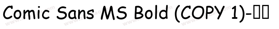 Comic Sans MS Bold (COPY 1)字体转换